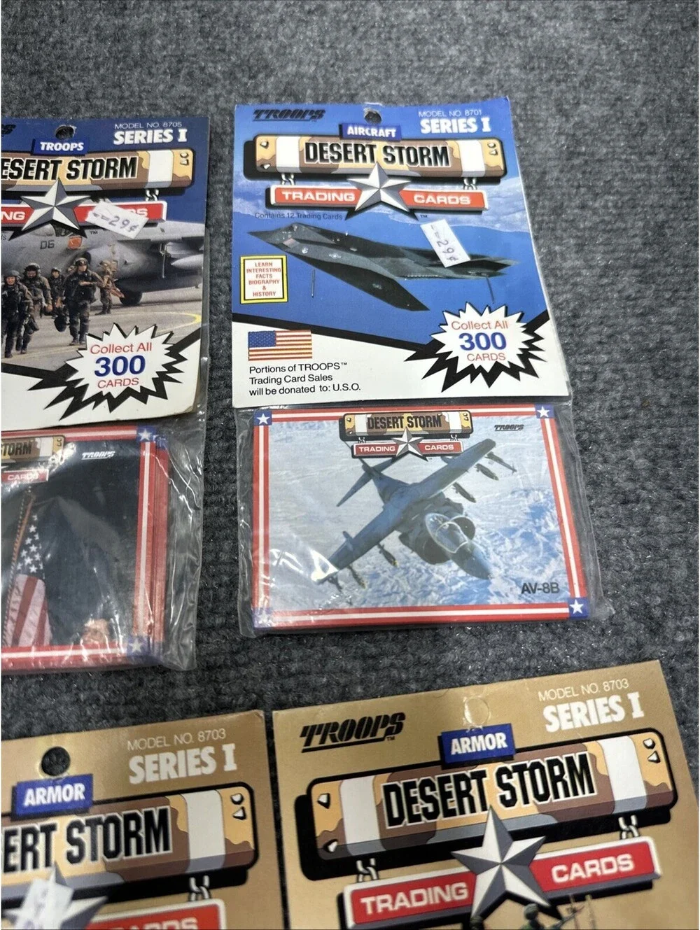 1991 Spectra Star Troops Desert Storm Trading Cards Rack PackS Series 1 10 Pks